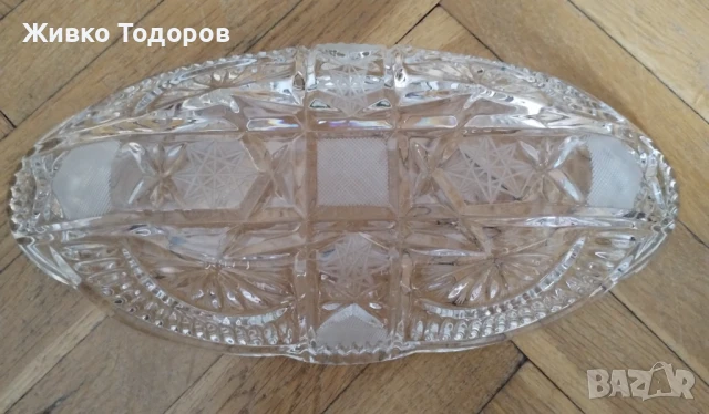 Фруктиери от оловен кристал (над 24%) и стъкло, снимка 4 - Аксесоари за кухня - 51102569