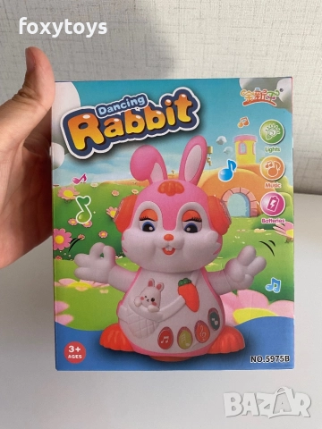 Танцуващо зайче с музика и светлина, снимка 11 - Музикални играчки - 51699920