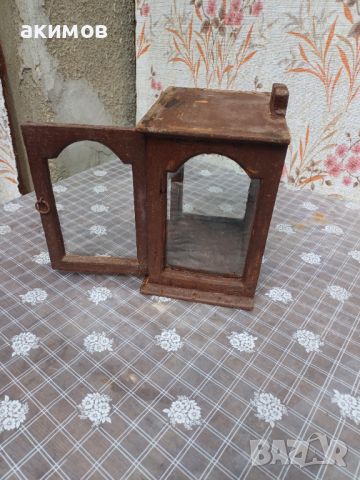 Стара остъклена дървена кутия. , снимка 6 - Антикварни и старинни предмети - 45961713