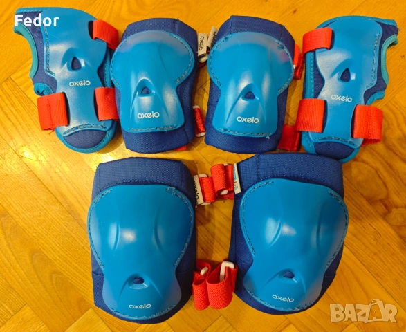 OXELO Комплект детски протектори 3Х2 за ролери/скейтборд/тротинетка