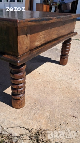 Маса холна масив махагон №47, снимка 4 - Маси - 51650317