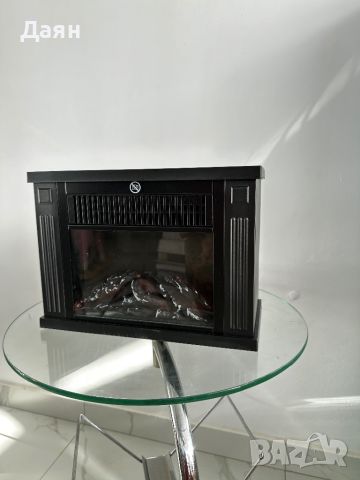 Вентилаторна печка Homcom с ефект на камина , снимка 2 - Отоплителни печки - 46398511