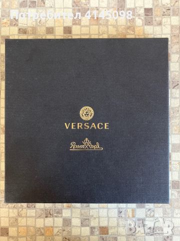Нова Versace Rosental Baroque Nero 18см чиния, снимка 3 - Антикварни и старинни предмети - 46411891