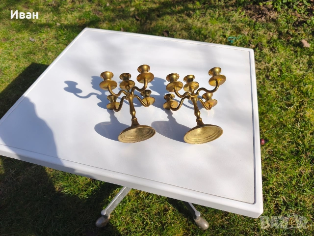 малък месингов свещник , снимка 4 - Декорация за дома - 53562617