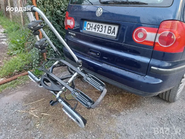 Стойка за велосипеди Thule.. сгъваема ..захващане към теглич , снимка 3 - Велосипеди - 49851695