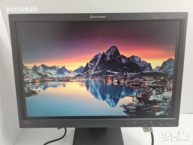 +Гаранция! Монитор Lenovo L2250P 22" инча + кабели, снимка 3 - Монитори - 50986240