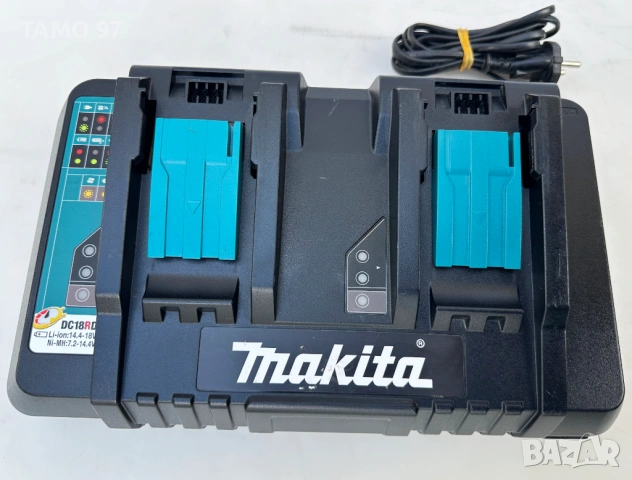 Makita DC18RD - Двойно бързо зарядно 14.4-18V 9A
