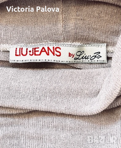 Скъп нежен тънък long sleeve  пуловер/блуза  LIU. JEANS, снимка 7 - Блузи с дълъг ръкав и пуловери - 51238371