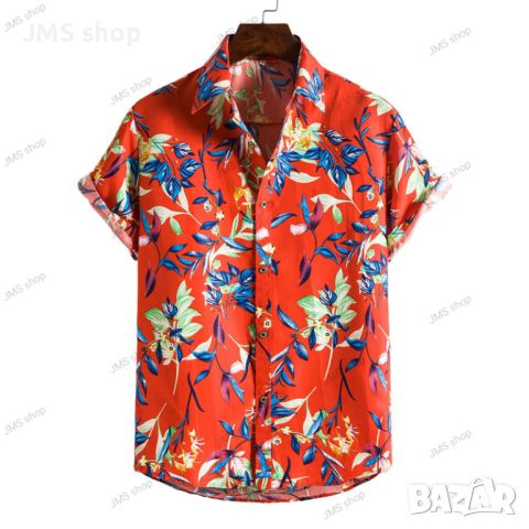 Мъжка флорална риза Ditsy, 12цвята , снимка 4 - Ризи - 45493504