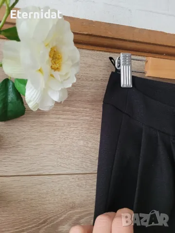 Черен елегантен панталон JUNONA , снимка 3 - Панталони - 50253282