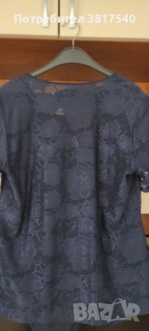 Дамска дантелена дълга блуза с подплата отпред , снимка 2 - Ризи - 45113024