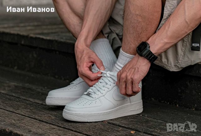 оригинални маратонки  Nike Air Force 1 LE 'Triple White' номер 39,5-40, снимка 5 - Маратонки - 46410726