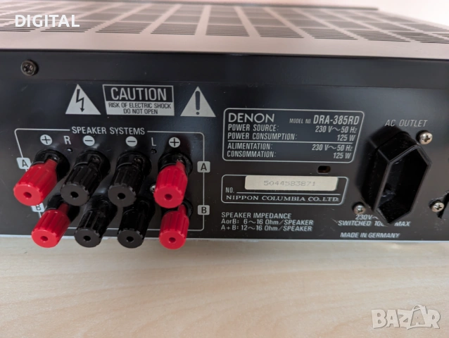 DENON DRA-385RD, снимка 5 - Ресийвъри, усилватели, смесителни пултове - 53876464