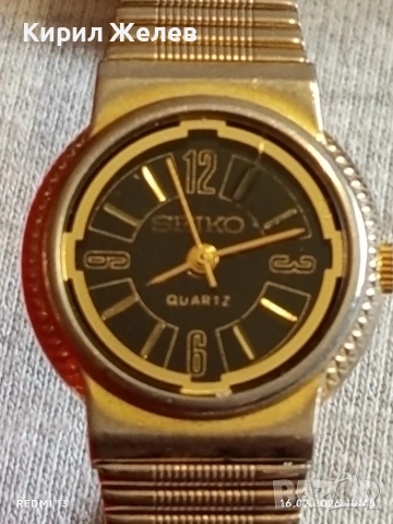 Марков дамски часовник SEIKO QUARTZ JAPAN класически модел 11855, снимка 3 - Дамски - 53491982