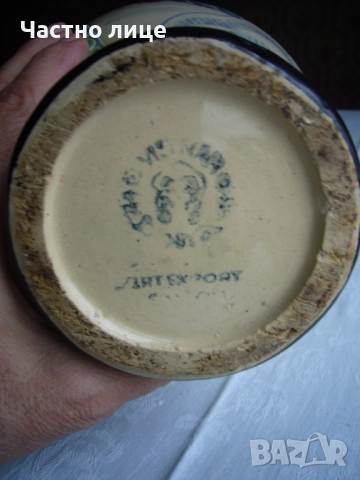 Декоративна керамична ваза среден размер, снимка 3 - Вази - 48046324