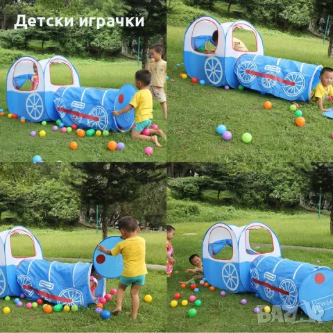 Палатка с тунел за игра Влак, за деца , снимка 2 - Други - 50278860