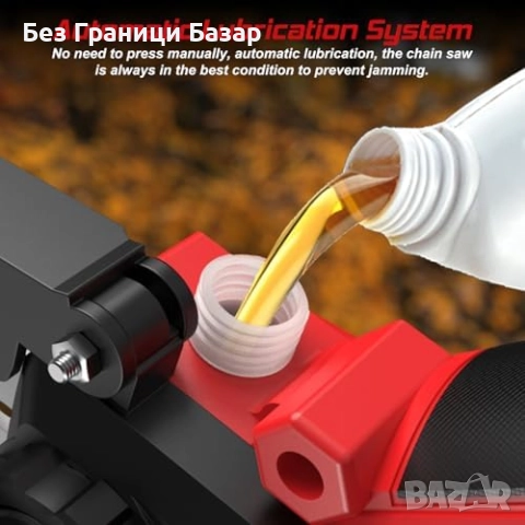 Нов Безчетков електрически трион 1180W с двойна верига и аксесоари, снимка 8 - Други инструменти - 51678210