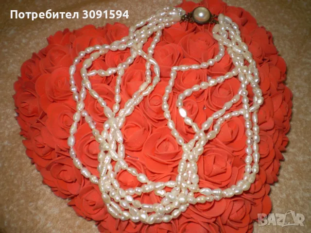 Огърлица от сладковадни    култивирани перли с 6 реда, снимка 10 - Колекции - 49491649