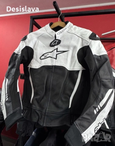 Кожено яке Alpinestars L, с гърбица