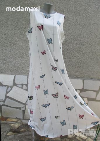 3XL Нова дълга бяла рокля Miss Look , снимка 1 - Рокли - 45983558