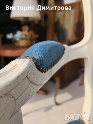 Антично Кресло Louis XV , снимка 6 - Дивани и мека мебел - 53577118