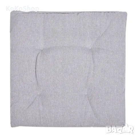 Сива възглавница  за стол-38х38х5 см./декоративна възглавница, снимка 2 - Възглавници - 49689205