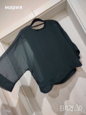 Нова блуза Zara с прозрачни ръкави , снимка 4 - Тениски - 45026309