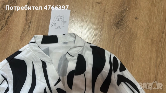 Пролет лято блузка тип риза с дълъг ръкав, снимка 2 - Ризи - 53847420