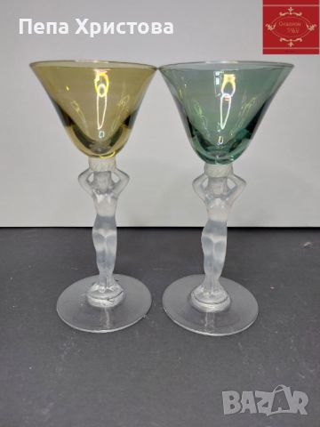 6 броя чаши за аперитив от висококачествен френски кристал Bayel., снимка 8 - Чаши - 45687097