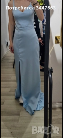 Официална рокля светло синя размер S