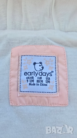 Бебешки космонавт Early days 9-12 месеца, снимка 3 - Бебешки ескимоси - 47277199