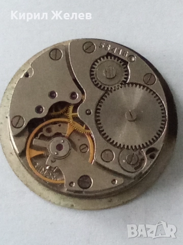 Механизъм с циферблат от стар ръчен часовник 34784, снимка 3 - Мъжки - 52260654