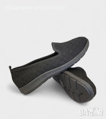 Дамски летни обувки пантофки в черно 