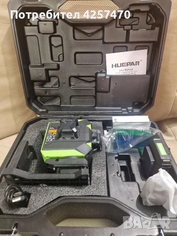 ЛАЗЕРЕН НИВЕЛИР HUEPAR 704CG, снимка 6 - Други инструменти - 53005152