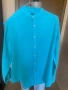 Ленена мъжка риза Yachtpur в цвят тюркоаз, размер L, снимка 4