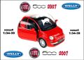  Fiat 500 2007 Welly Мащаб 1:34-39, снимка 1