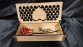 Дървена подаръчна кутия с роза “Love” – ръчна изработка, снимка 5