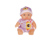 Бебе кукла, с лилав гащеризон, 22 см, снимка 1 - Кукли - 44955876