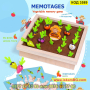 Монтесори игра за памет "Издърпай морковче" изработена от дърво - КОД 3589, снимка 2