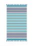 Плажна кърпа (хавлия) от памук Blue Ciel Striped Crochet 180x100 cm, снимка 1