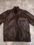 Кожено яке тип шуба цял цип, снимка 4