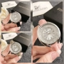Дамски ръчен часовник Swarovski с кожена верижка и кристали , снимка 1