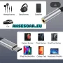 Преходник от USB C към 3,5 мм Aux жак за слушалки и адаптер за зарядно USB C с PD 60 W бързо зарежда, снимка 13