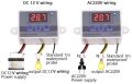 Терморегулатор - температурен контролер XH-W3002 AC110V-220V, снимка 2