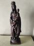Стара дървена статуетка-дева Мария с Младенеца, снимка 1