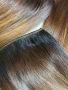 Три двойни реда естествена коса (клас Делукс JSP)| 48 см, снимка 1 - Аксесоари за коса - 45470975