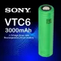 Батерия Sony Murata 18650 VTC6 3000mAh 15C 30A, снимка 1