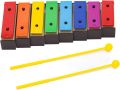 CeleMoon Музикална играчка ксилофон 8 ноти за деца, цветни резонаторни звънчета със страхотни звуци, снимка 5