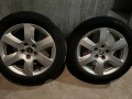 4 бр. Лети джанти 17” + зимни гуми, снимка 6