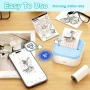 Мини мобилен термопринтер Phomemo T02, Стикери, Бележки, Етикети, хартия 53 mm, Bluetooth, снимка 8